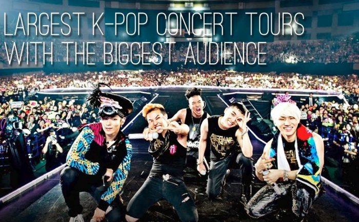 Крупнейшие концертные туры к-поп артистов, собравшие самую большую аудиторию