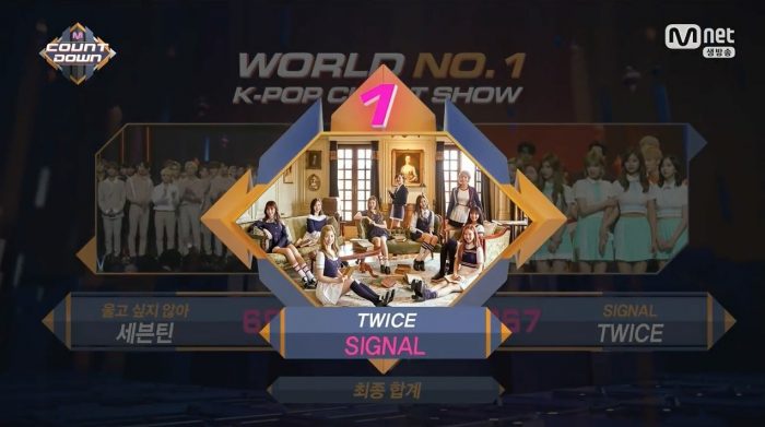 TWICE одерживают еще две победы с "Signal" на "Show! Champion" и "M!Countdown"!