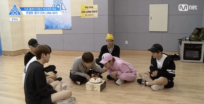 Участники "Produce 101" оригинально поздравили своих товарищей с днем рождения
