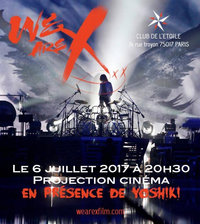 Йошики посетит премьеру фильма "We Are X" в Париже