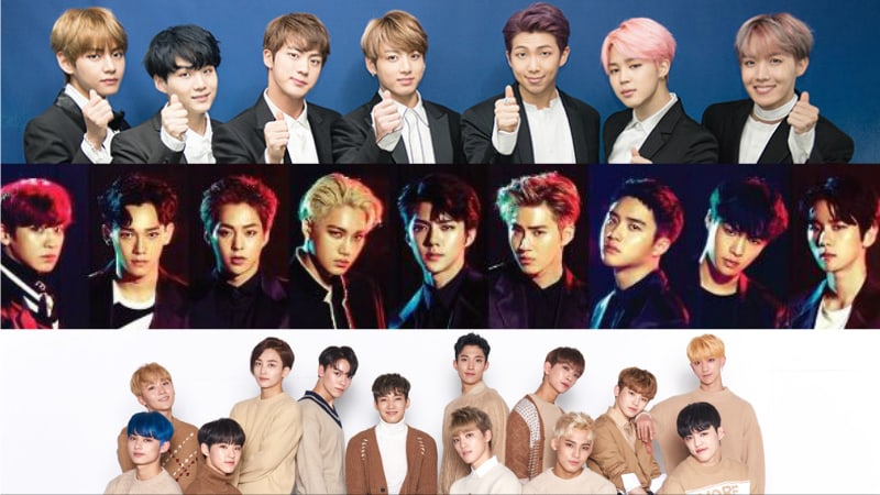ТОП-3 мужских групп К-поп в списке репутации бренда за июль