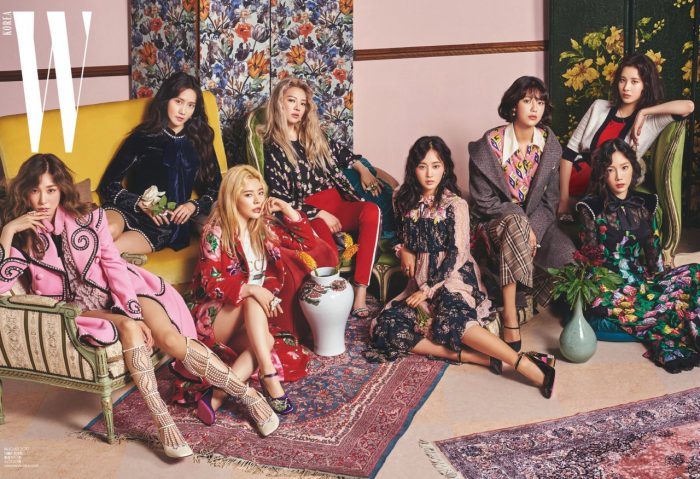 Журнал "W" опубликовал превью новой фотосессии участниц Girls' Generation