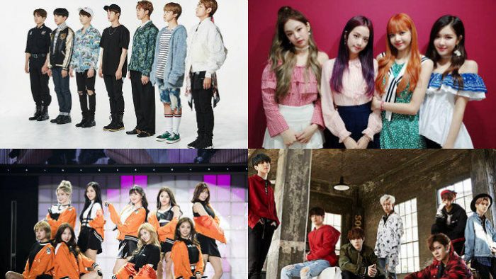 25 самых популярных к-поп артистов в первой половине 2017 года