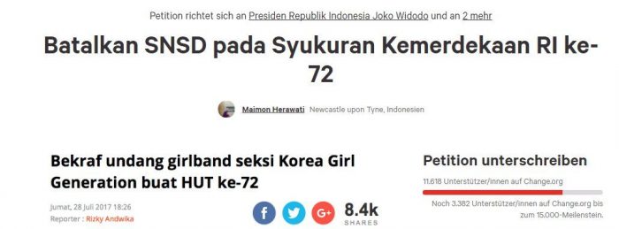 Индонезийские политики возмущены предстоящим визитом Girls’ Generation