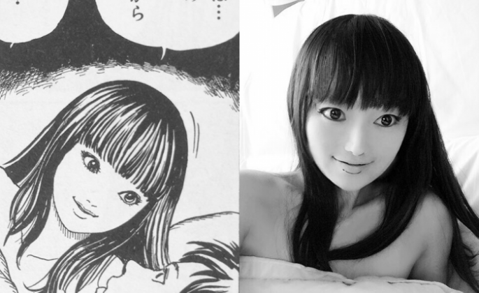 Японская девушка вдыхает в ужасающих персонажей манги жизнь при помощи макияжа