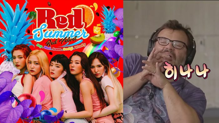 Реакция Red Velvet на исполнение "Red Flavor" от Джека Блэка