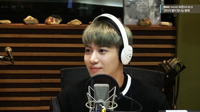 Тэмин (SHINee) стал приглашенным гостем на радио-шоу "MBC FM4U Kangt's Starry Night"