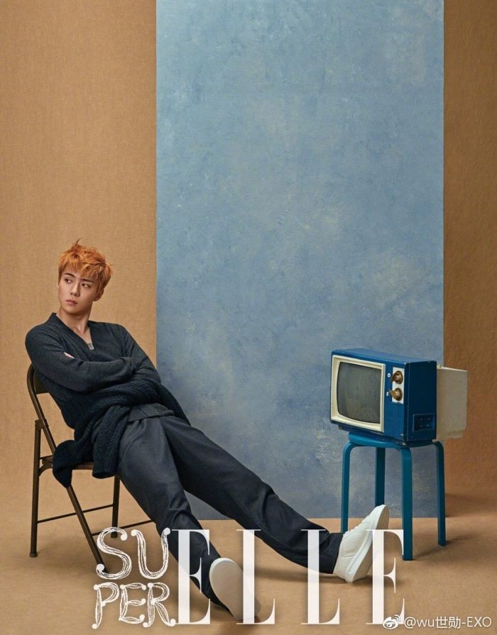 Сехун из группы EXO появится на обложке китайского журнала "SuperELLE"