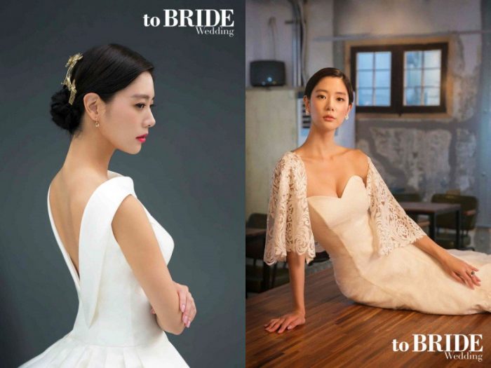 Клара примерила на себя образ невесты, позируя для журнала "toBRIDE Wedding"