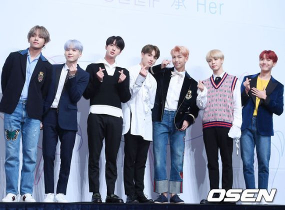BTS провели пресс-конференцию посвященную выходу нового альбома "Love Yourself: Her"
