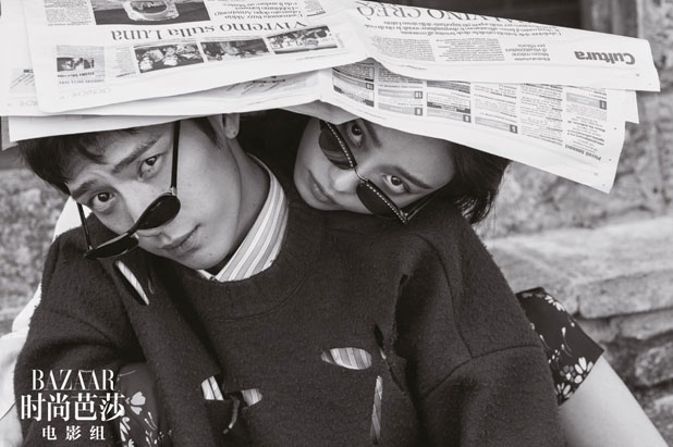 Изысканная красота Ни Ни и Цзинь Божаня на страницах журнала Harper's Bazaar China