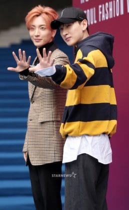 Итык и ЫнХёк из Super Junior посетили «2018 S/S Seoul Fashion Week»