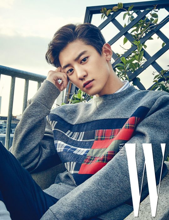 Чанёль из EXO позировал для ноябрьского номера "W Korea"