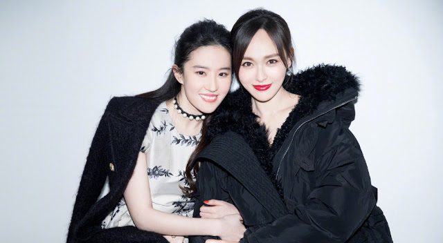 Лю Ифэй и Тиффани Тан поделились в Weibo фотографиями друг с другом