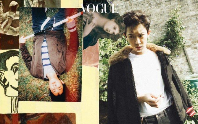 Дополнительные фотографии Чанёля из EXO ноябрьского журнала "Vogue Korea"