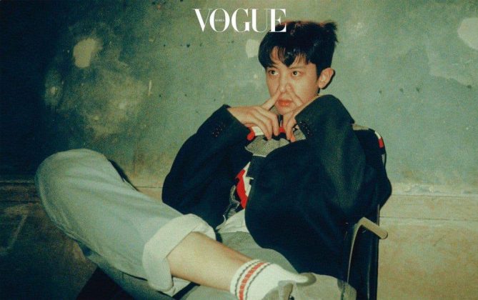 Дополнительные фотографии Чанёля из EXO ноябрьского журнала "Vogue Korea"