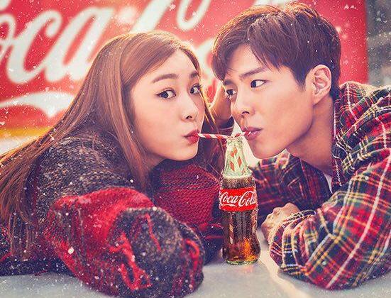 Пак Бо Гом и Ким Ён А наслаждаются Coca-Cola в рекламе Зимних Олимпийских игр 2018