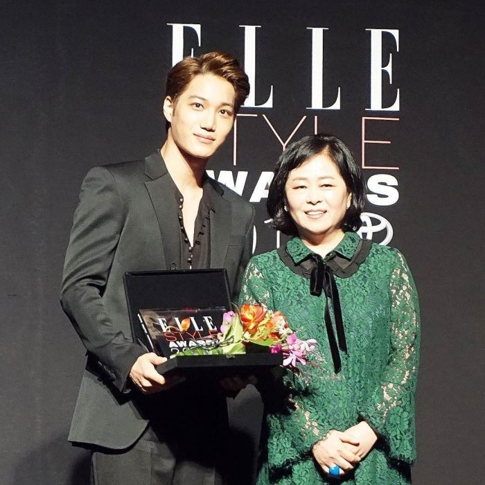 EXO получили награду на ELLE Style Awards