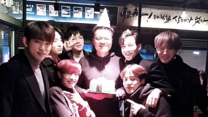 GOT7 удивляют Пак Джин Ёна своим подарком на его день рождения