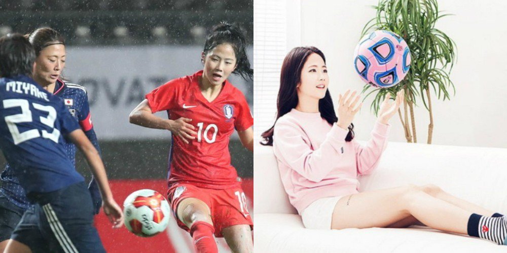 Корейская футболистка получила массу внимания благодаря своей обаятельности