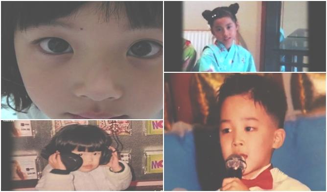 Детские фотографии айдолов, представленные на 2017 SBS Gayo Daejun