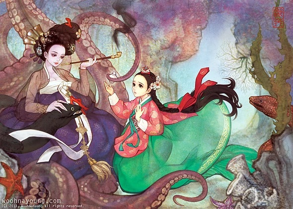 Волшебные иллюстрации корейской художницы к европейским сказкам
