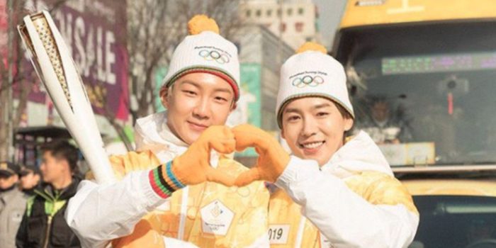 Ким Чжин У и Ли Сын Хун  из WINNER стали одними из почетных факелоносцев Зимних Олимпийских игр 2018