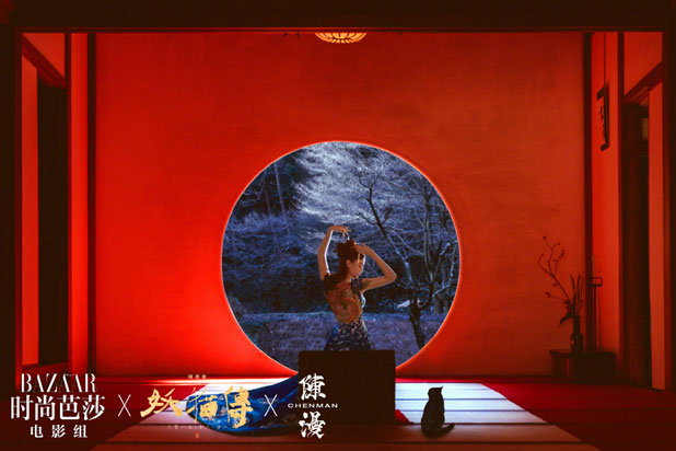 Сандрин Пинна и Чжан Тянь Ай в мистически прекрасной фотосессии по мотивам их нового фильма