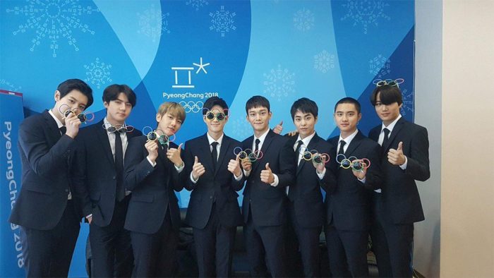 EXO и CL посетили пресс-конференцию посвященную церемонии закрытия Зимних Олимпийских игр