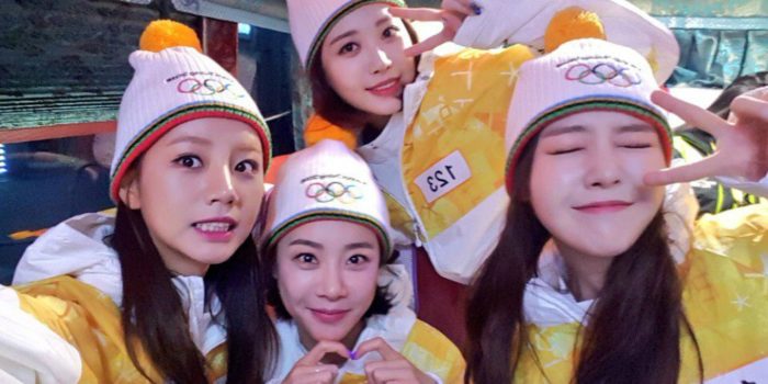 Girl's Day собрались вместе для участия в эстафете Олимпийского огня