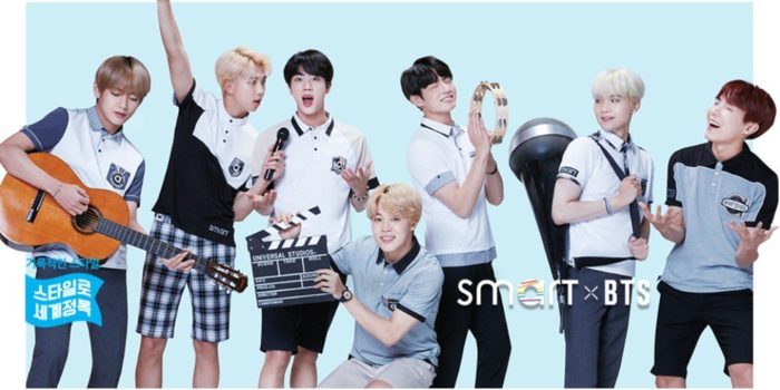 BTS в образе красивых одноклассников для рекламы школьной формы от «SMART»