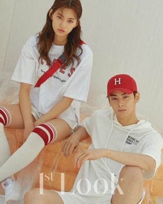 Совместная фотосессия Ын У и Ким Доён для апрельского выпуска "1st Look"