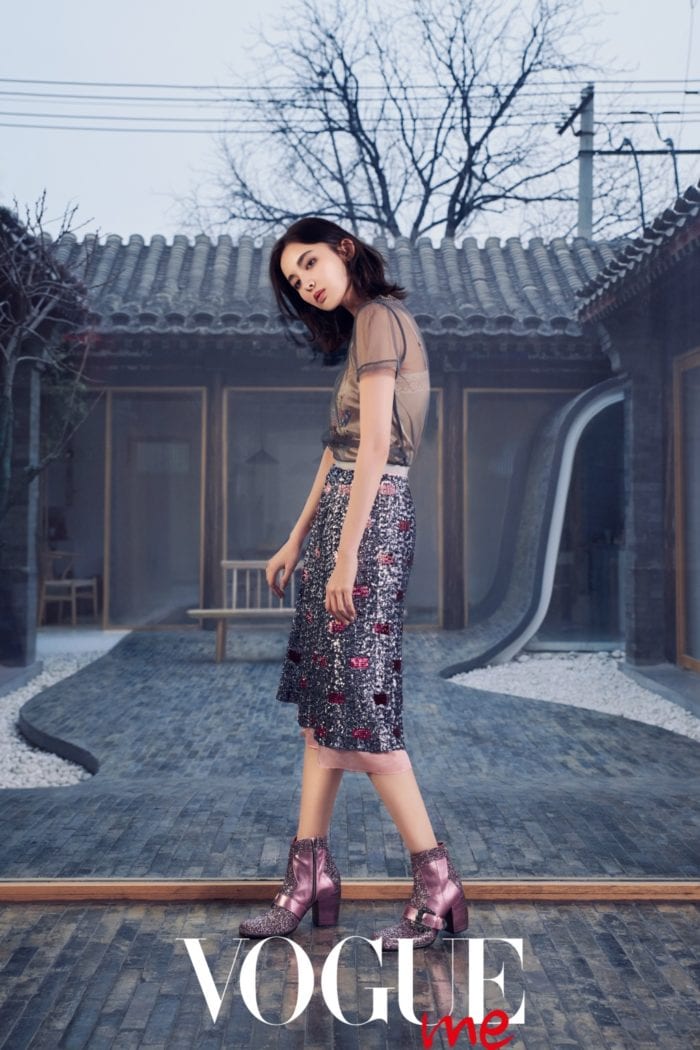 Гу Ли На Чжа в фотосессии для Vogue me