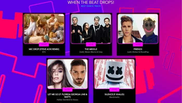 BTS были номинированы в четырех категориях на 2018 Radio Disney Music Awards