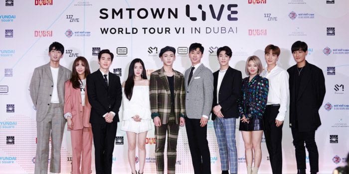 Артисты SM TOWN провели пресс-конференцию перед их первым "SMTOWN LIVE WORLD TOUR" в Дубае