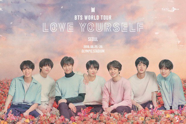 BTS опубликовали главный постер сеульского концерта «Love Yourself»