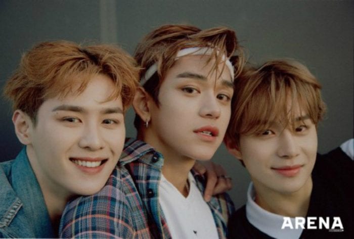 Чону, Кун и Лукас из NCT позировали для нового выпуска "Arena"