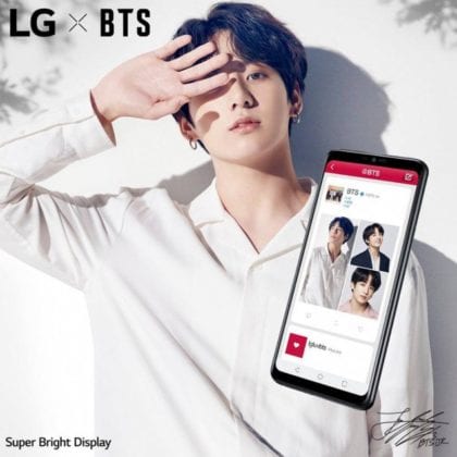 Компания LG представила рекламные постеры с BTS