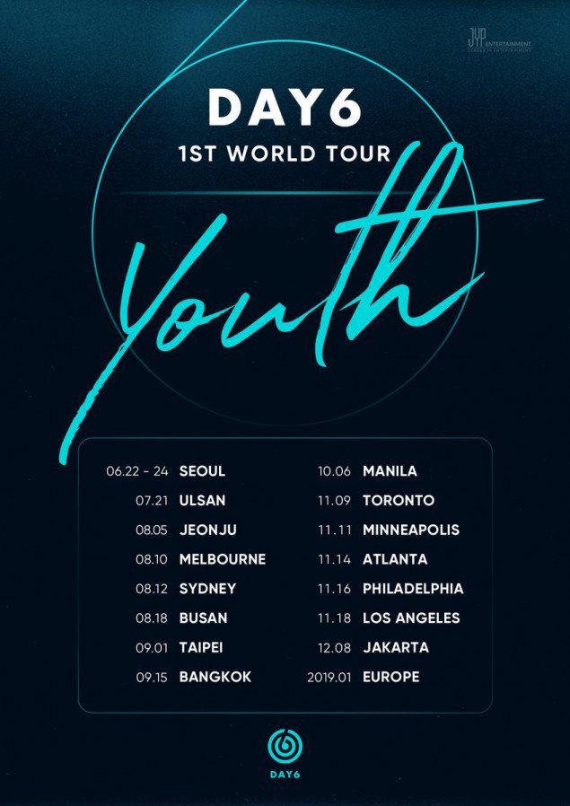 Группа DAY6 объявила о первом мировом туре «Youth»