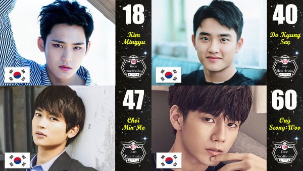 Корейские знаменитости в топ-100 сердцеедов Азии