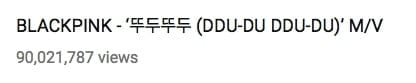 Клип BLACKPINK на песню «DDU-DU DDU-DU» преодолел отметку в 90 миллионов просмотров за рекордное время