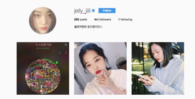 Солли набрала еще один миллион подписчиков в Instagram