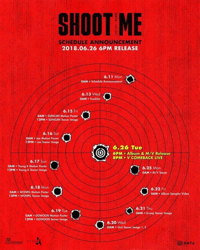 [РЕЛИЗ] DAY6 выпустили клип на песню"Shoot Me"