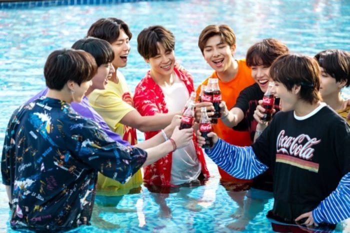 Закулисные снимки с фотосессии BTS и Пак Бо Гома для бренда "Coca-Cola"