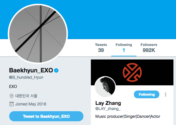 Лэй из EXO присоединился к пользователям Twitter