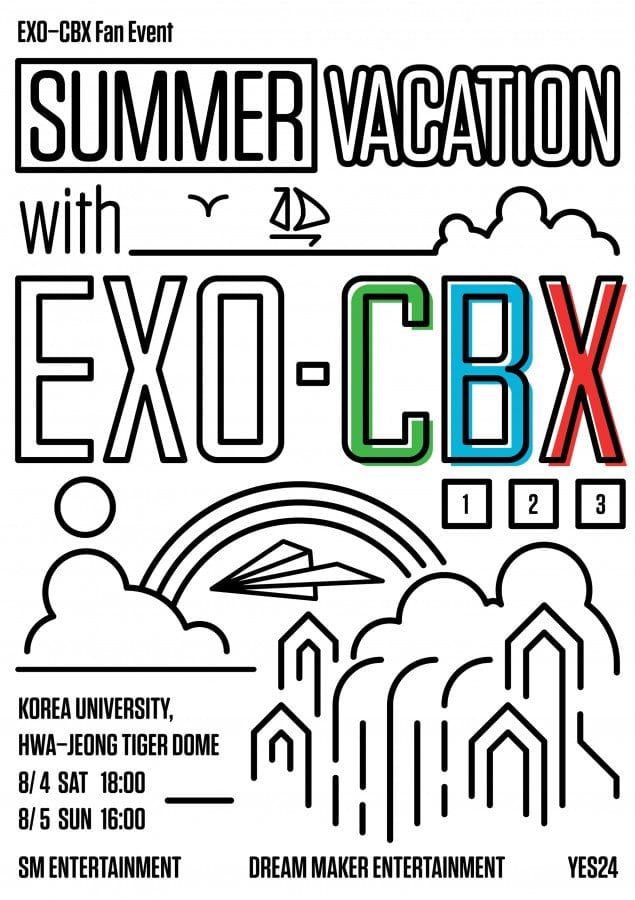 EXO-CBX встретятся со своими корейскими поклонниками в рамках "Summer Vacation with EXO-CBX"