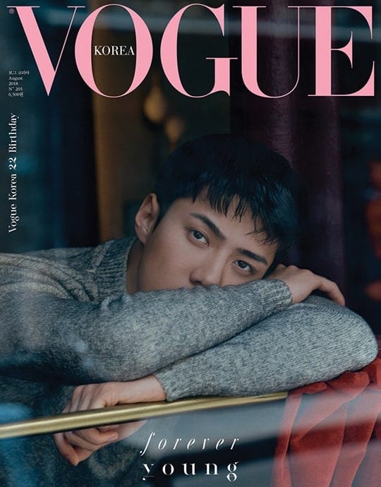 Сехун (EXO) попал в историю журнала Vogue Korea