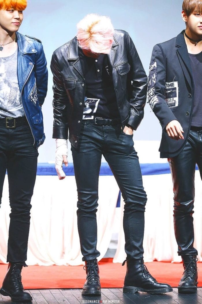 Прекрасное тело и пропорции лидера BTS - RM: фото-доказательства