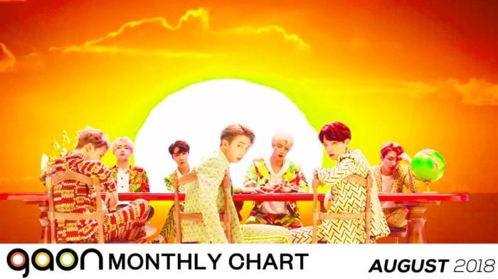 Рейтинг Gaon Chart за август 2018 года