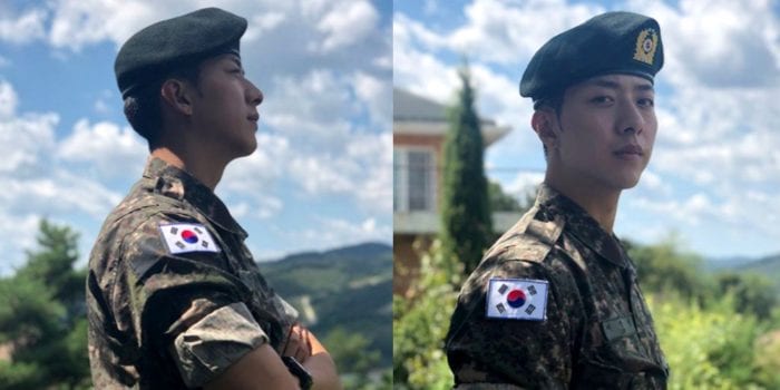 Джоншин из CNBLUE поделился фотографиями с церемонии окончания базовой военной подготовки